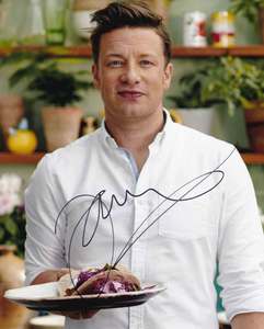 Jamie Oliver Signed 10x8” Photograph & COA (TV Chef)