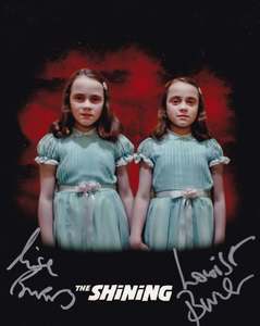 Lisa and Louise Burns Signed 10x8" Photograph & COA (The Shining)