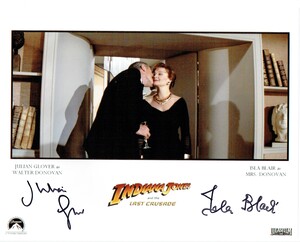 Julian Glover and Isla Blair Signed 10x8" Photograph & COA (Indiana Jones)