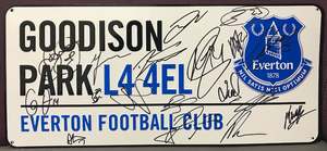 Everton Squad Signed Street Plaque