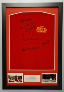 England 1966 Multi Signed (6) and Framed Shirt & COA