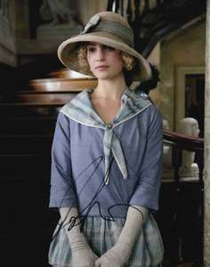 Lily James Signed 10x8” Photograph & COA (Downton Abbey)
