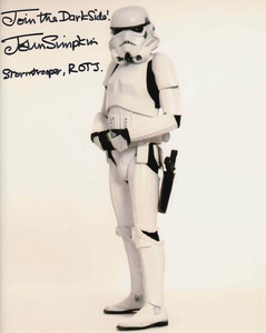 John Simpkin Signed 10x8" Photograph & COA