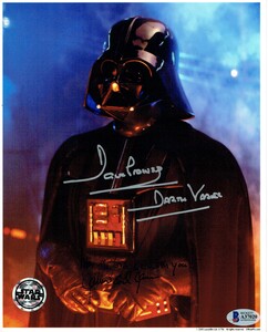 Dave Prowse and James Earl Jones Signed 10x8" Photograph & COA