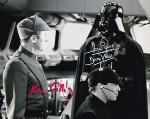 Dave Prowse and Ken Colley Signed 10x8" Photograph & COA