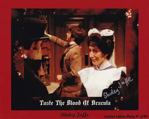 Shirley Jaffe Signed 10x8" Photograph & COA (Dracula)