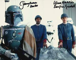 Jeremy Bulloch and Alan Harris Signed 10x8” Photograph & COA